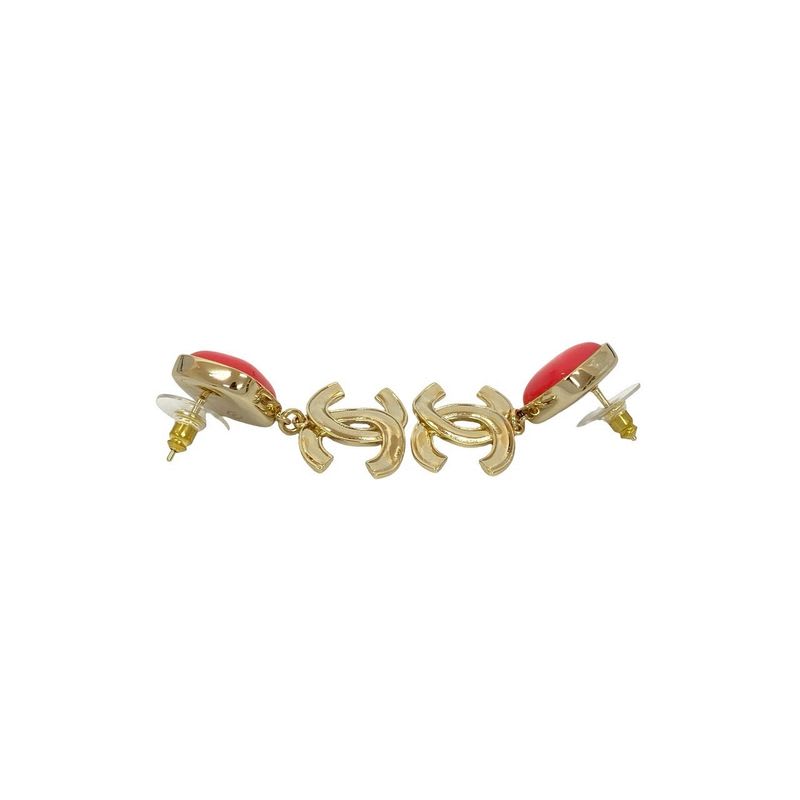 Chanel Coco Mark Plastic Earrings Accessories Small 22AS — view 5