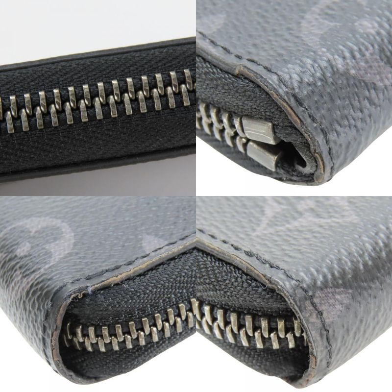 Louis Vuitton Long Wallet Zippy Vertical Monogram Eclipse Black — view 6