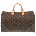 Louis Vuitton Speedy 40 Monogram Brown Handbag 0070 — view 2