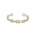 Hermes Chaine D'ancre Bangle Silver 925 Bracelet Accessory 34216 — view 6