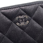 Chanel Card Case Coin Chain Me Purse Quilted Goatskin Coco Mark — view 6