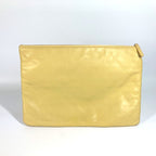 Chanel Clutch Bag Coco Havana Car Logo Leather Yellow — view 2