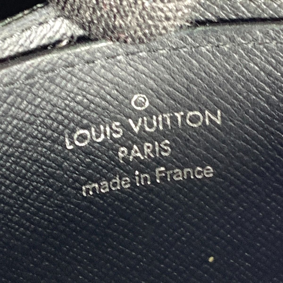 Louis Vuitton Damier Graphite Zippy Coin Purse Case Black — view 6