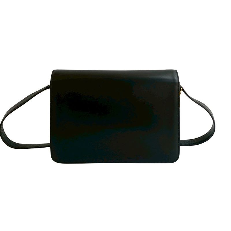 Celine Vintage Carriage Hardware Horseshoe Leather Semi