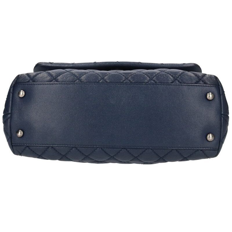 Chanel Top Handle Caviar Leather Chain Shoulder Bag — view 4