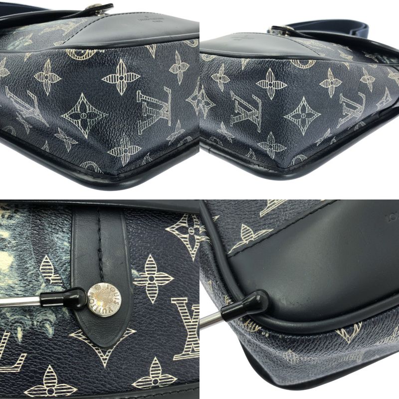 Louis Vuitton Monogram Savannah Messenger BB Shoulder Bag Navy — view 8