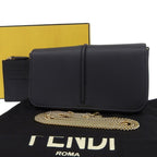 Fendi Chain Shoulder Black Bag — view 2