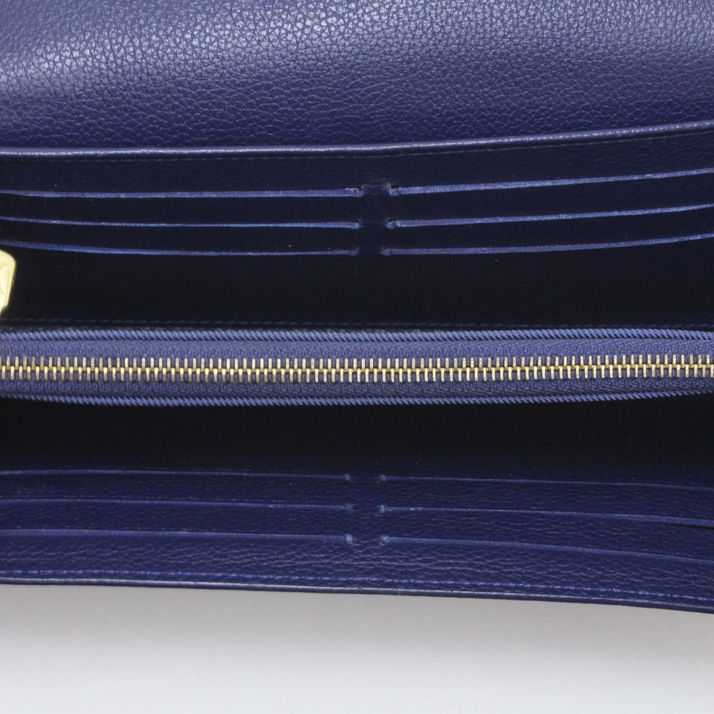 Louis Vuitton Bifold Long Wallet Portefeuille Lock Me Navy — view 6