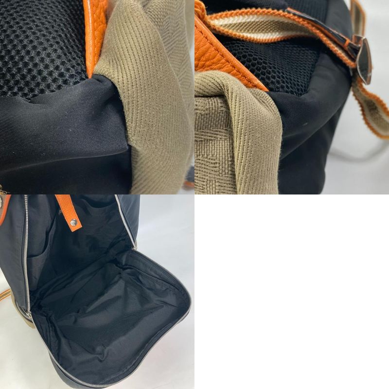 Fendi Backpack Zucca Multi 7 Vz048 Nylon Canvas Black — view 9