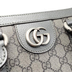 Gucci Tote Bag Ophidia Medium GG Supreme Grey Silver Hardware — view 5