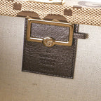 Gucci Shoulder Bag Jumbo GG Canvas Camel Ebony — view 9
