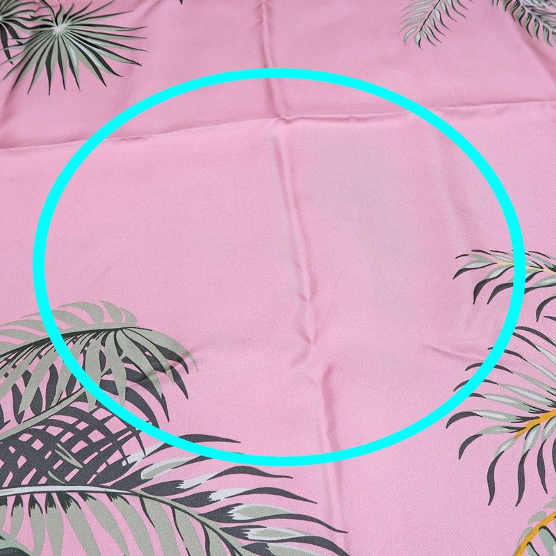 Hermes Rectangle Aloha Pink 100% Silk Scarf Large Accessory — view 4