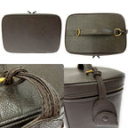 Chanel Caviar Leather 2-Way Vanity Bag Brown Handbag — view 7