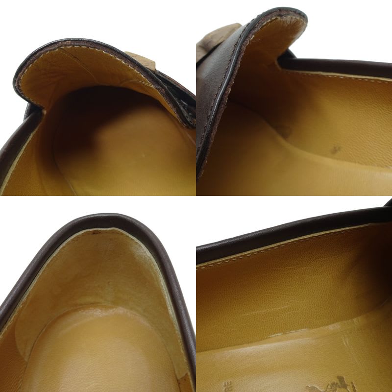 Hermes Mocha Size 24.5 Loafers — view 9