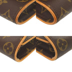 Louis Vuitton Pochette Twin PM Monogram Shoulder Bag 0981 — view 3