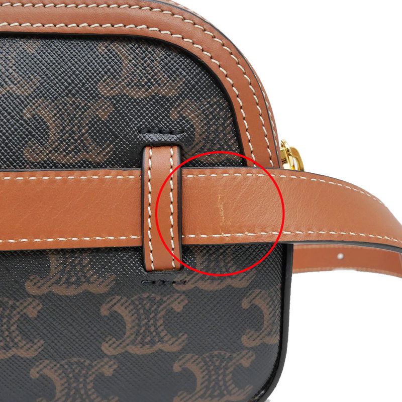 Celine Belt Bag Triomphe Body Brown Tan Canvas 19267 — view 8