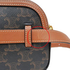 Celine Belt Bag Triomphe Body Brown Tan Canvas 19267 — view 8