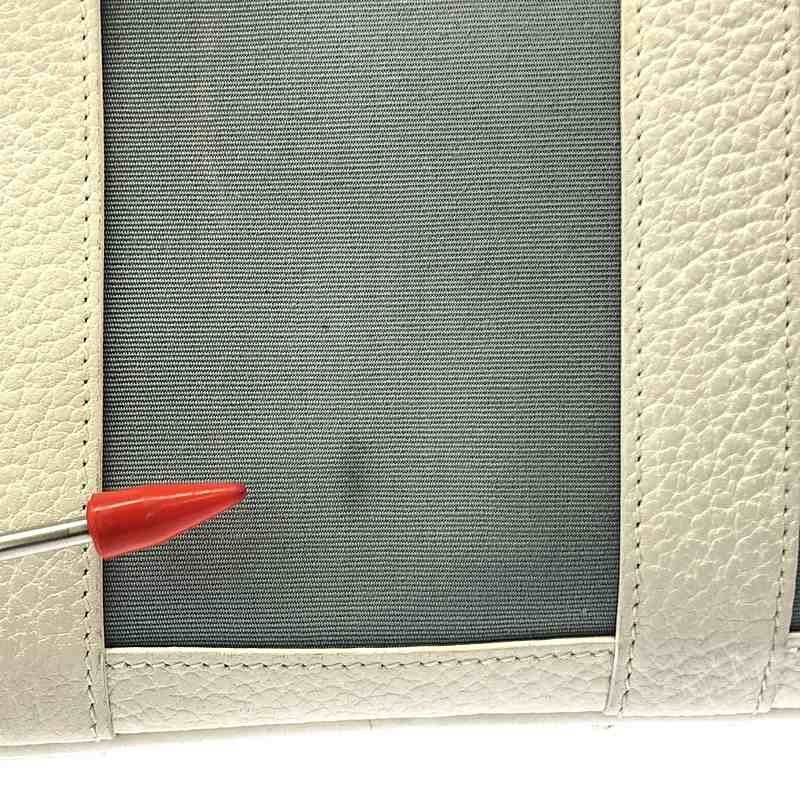 Hermes Garden Party TPM Canvas Leather Tote Bag — view 8