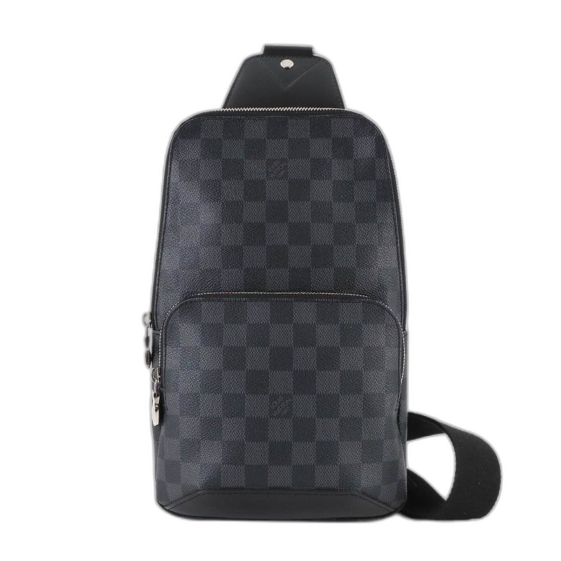 Louis Vuitton Damier Graphite Avenue Ring Body Shoulder Bag Black