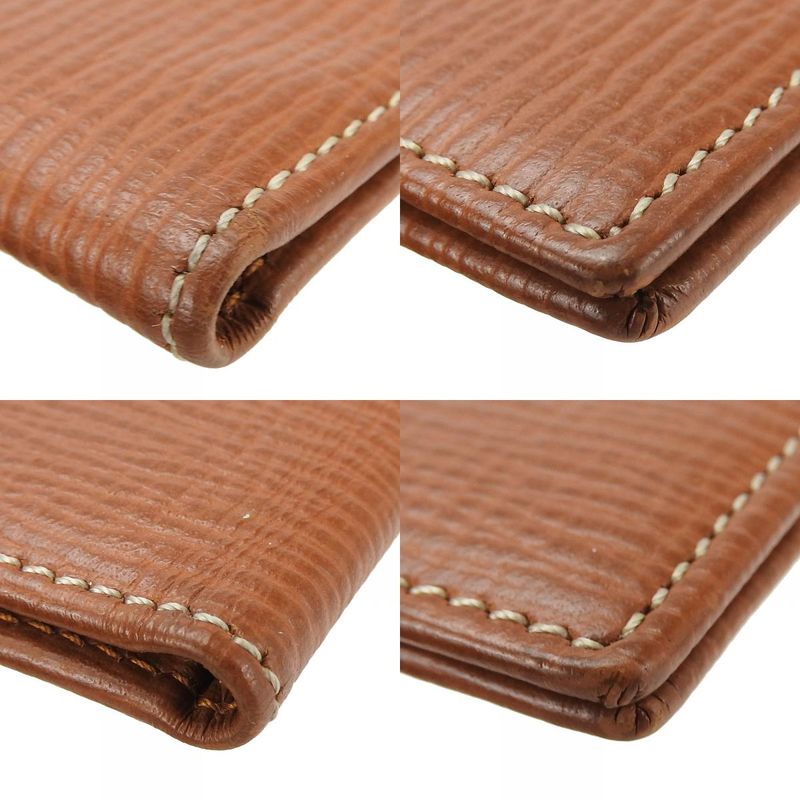 Loewe Wallet Leather Brown Slim Card Case Logo — view 6