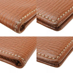 Loewe Wallet Leather Brown Slim Card Case Logo — view 6