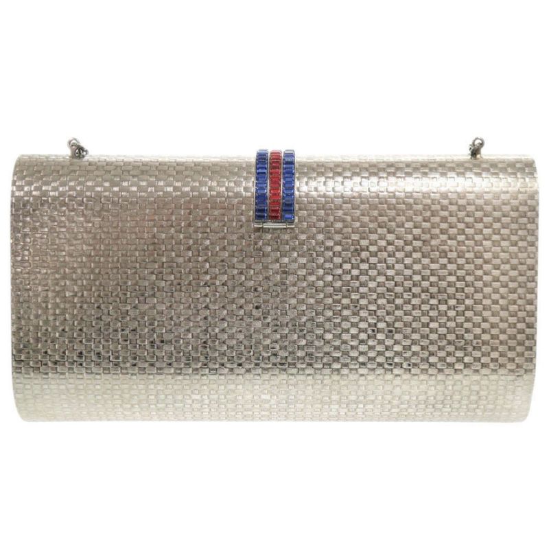 Gucci Metal Crystal Silver Chain Shoulder Bag 0347 — view 3