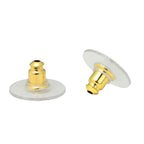 Chanel Stud Earrings Gold Pink — view 6