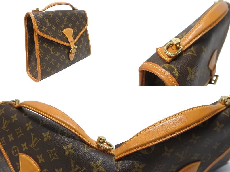 Louis Vuitton Shoulder Bag 2-Way Vernia Monogram Canvas Leather Brown — view 3