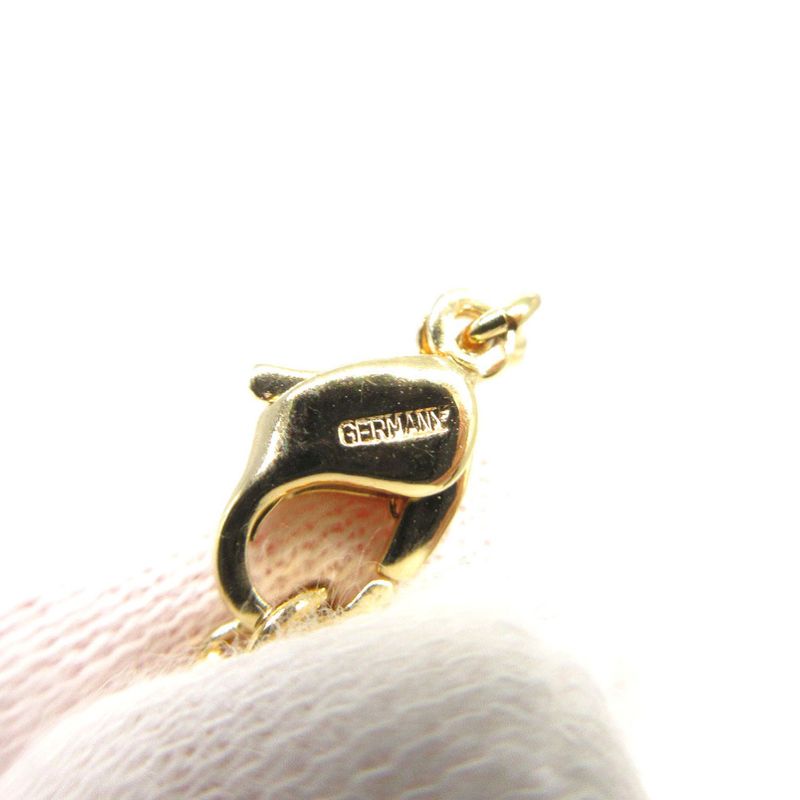 Christian Dior Vintage Logo Oval Necklace Metal Gold 0290 — view 7
