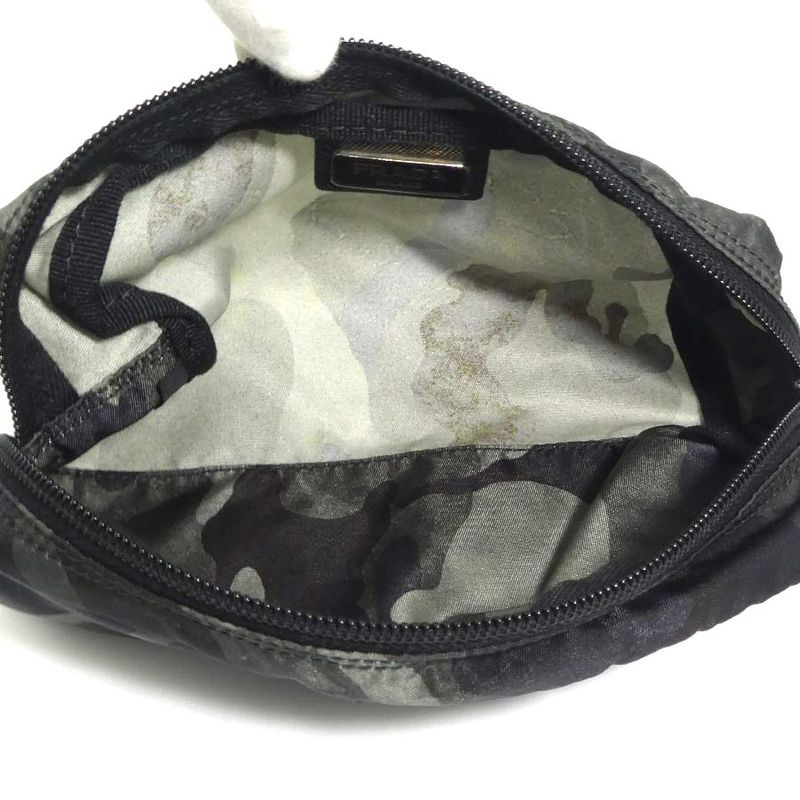 Prada Camouflage Print Nylon Pouch — view 5