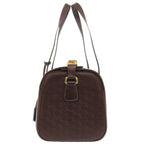 Hermes Vintage Leather Brown Gold Hardware 00 Boston Bag — view 4