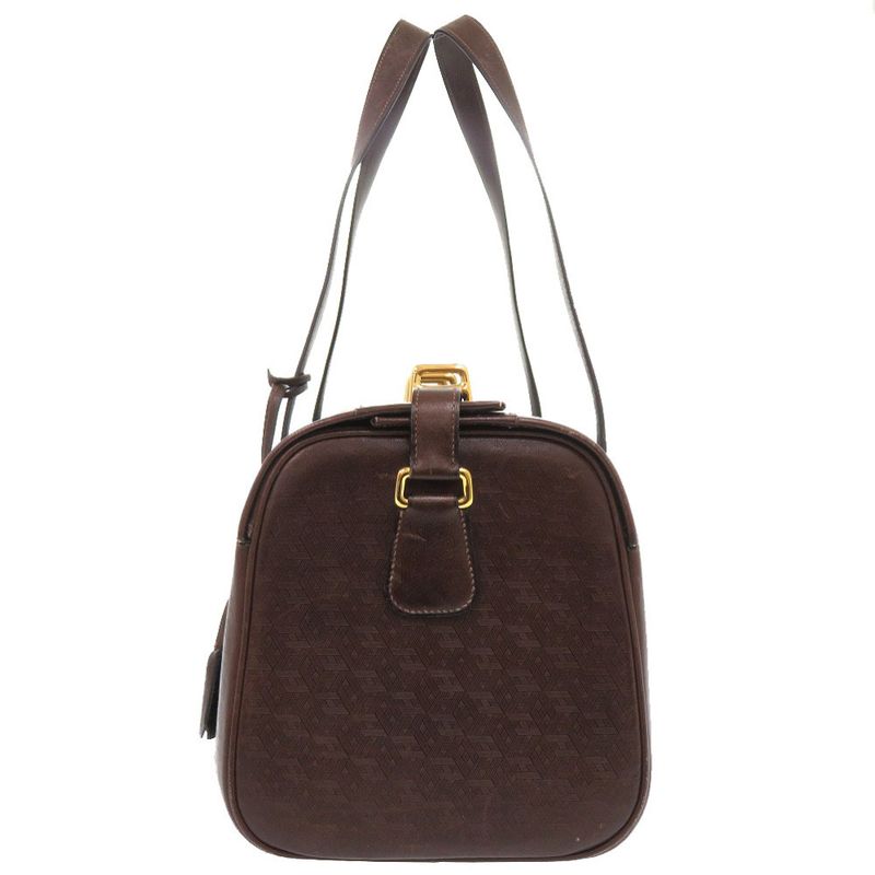 Hermes Vintage Leather Brown Gold Hardware 00 Boston Bag — view 4