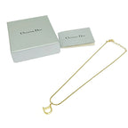 Christian Dior GP D Logo Necklace Gold — view 8