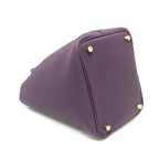Hermes Handbag Picotin Lock PM Taurillon Clemence Cassis And Gold Hardware — view 5