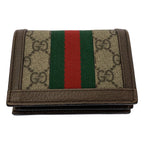 Gucci Wallet GG Ophidia PVC Bifold Card Holder Brown Tan — view 2