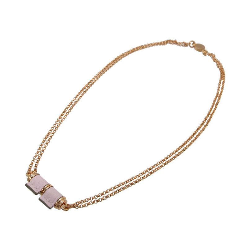 Hermes Charniere PM Necklace Vorsluft Leather Mauve Pale 1846 — view 4
