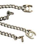 Chanel Turnlock Bracelet Coco Mark Silver Plated Chain 96P — view 3