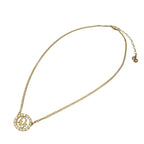 Christian Dior Vintage Logo Oval Necklace Metal Gold 0290 — view 3