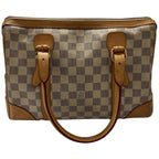 Louis Vuitton Mini Boston Bag Damier Azur Berkeley Gray White — view 3