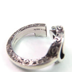 Gucci Double G Key Motif Ring Arabesque AG 925 Silver 10 — view 9