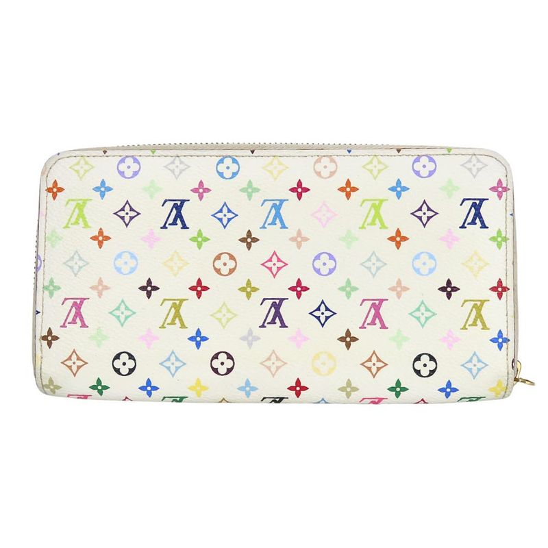 Louis Vuitton Long Wallet Zippy Monogram Multicolor Bronze White — view 2