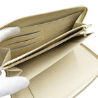 Louis Vuitton Damier Azur Zippy Organizer Gold Hardware White Round — view 5