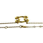 Celine Triomphe Logo Motif Frame Necklace Pendant Choker Accessory — view 4