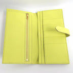 Hermes Bearn Souffle Chevre Yellow Series Pink Gold Hardware R Stamp — view 5