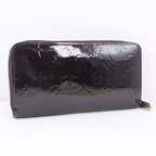 Louis Vuitton Zippy Wallet Round Zipper Monogram Vernis Amarante Wine — view 3