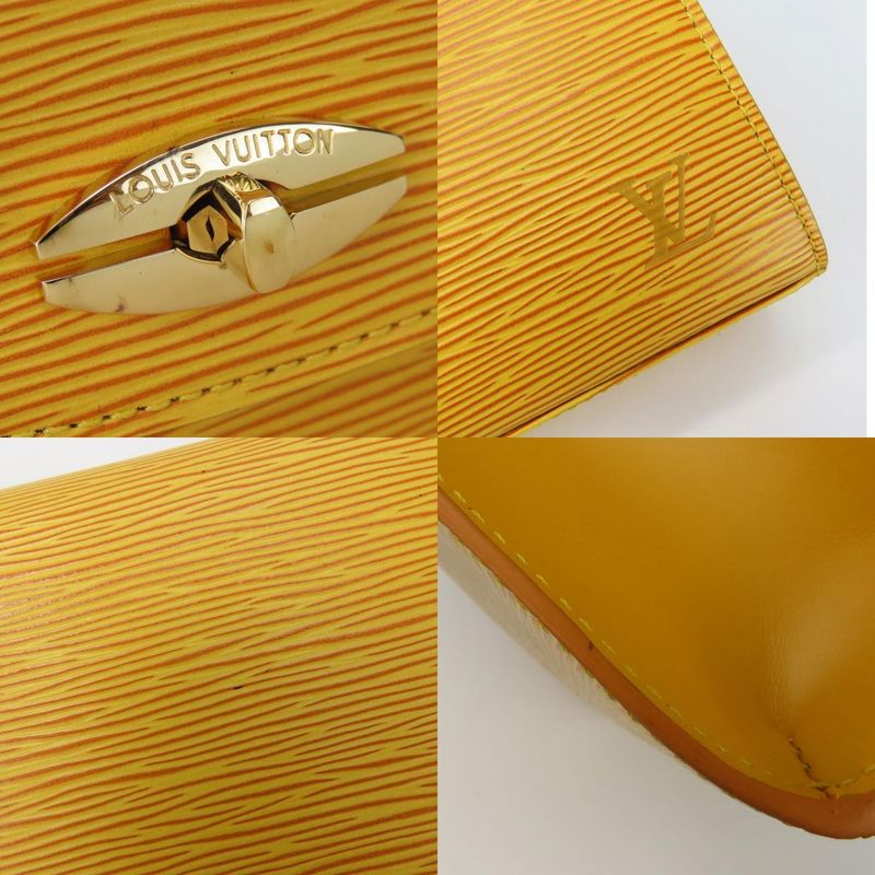 Louis Vuitton Handbag Malesherbes Epi Leather Yellow Gold Hardware Top — view 5