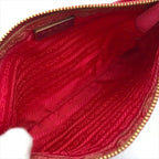 Prada Triangle Logo Nylon Tessuto Mini Shoulder Bag Pouch Pink — view 7
