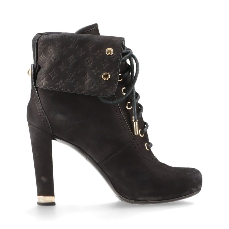 Louis Vuitton Monogram Nubuckles Cles Zah Booties 36 Ma0170 — view 3