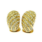 Christian Dior GP Rhinestone Earrings Gold — view 6