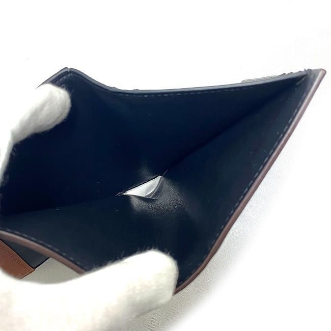 Celine Trifold Wallet Black Brown Blue — view 9
